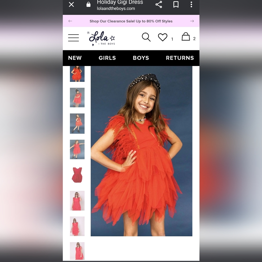 Lola + the Boys  Red Dress